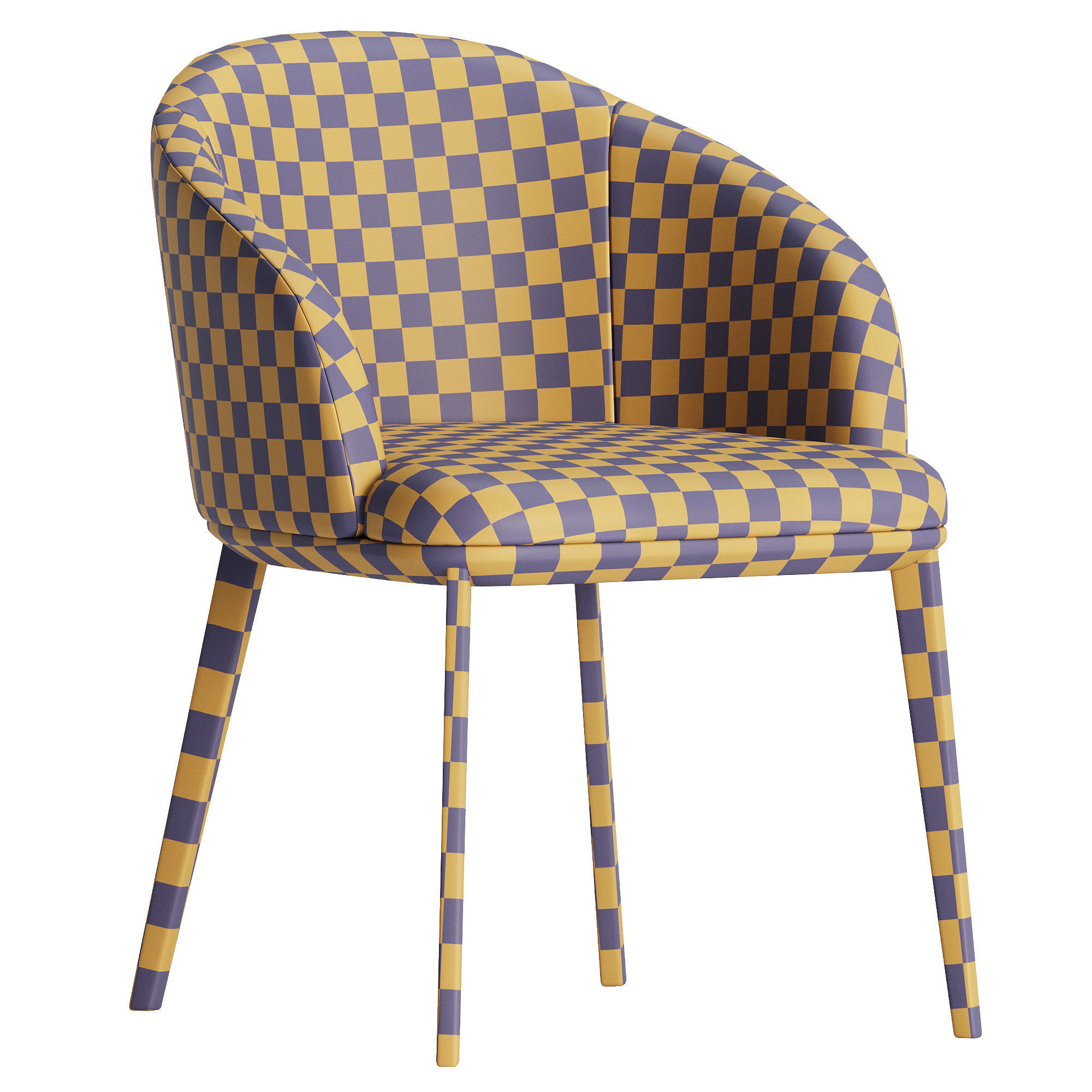 TARANTO dining chair set 3D model_7