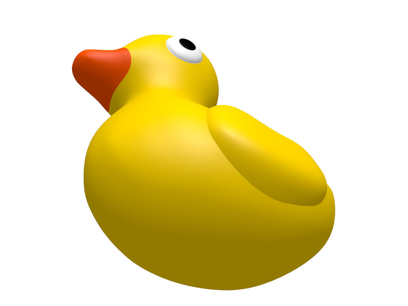 Duck toy Free 3D model_4