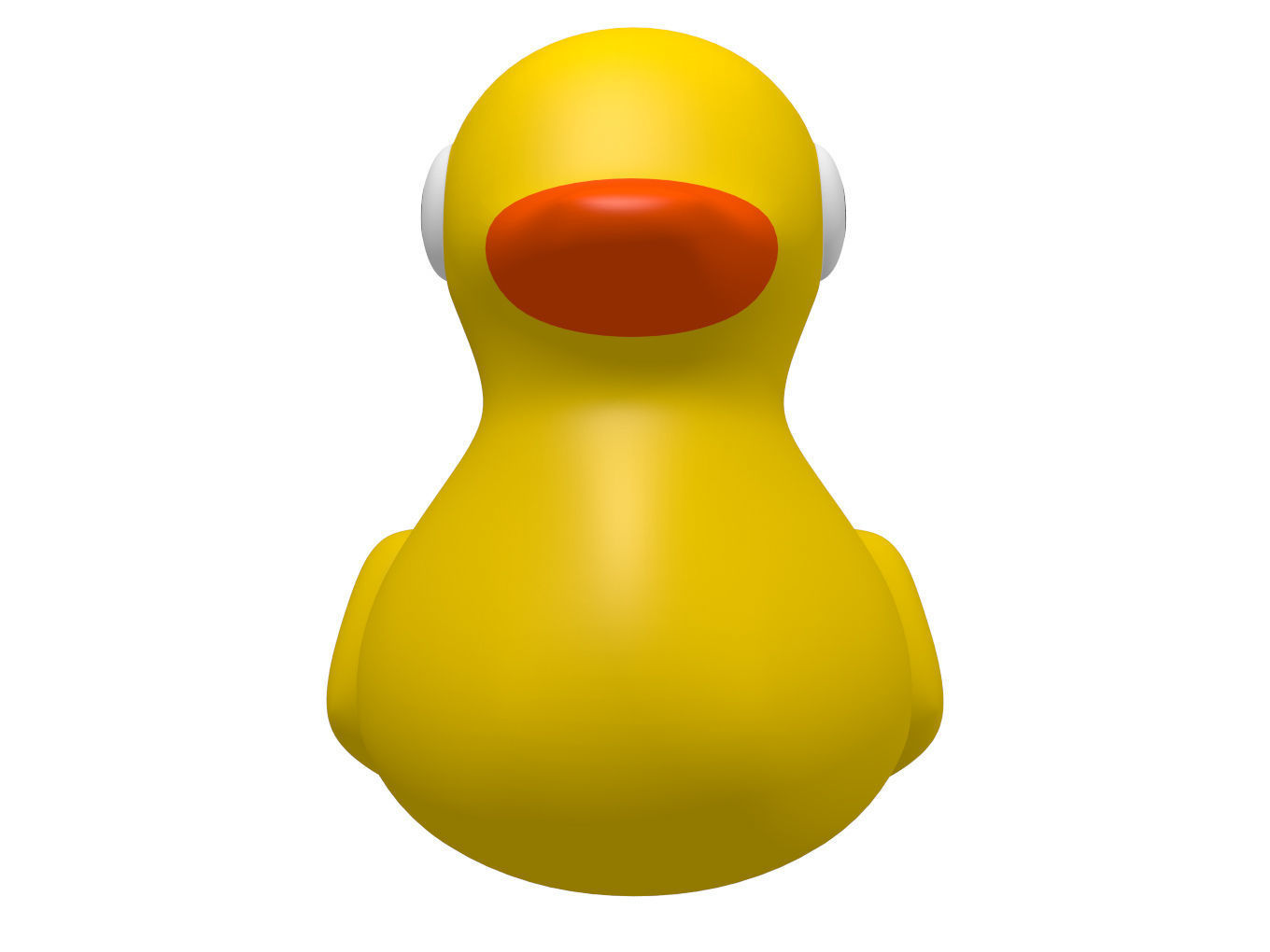 Duck toy Free 3D model_3