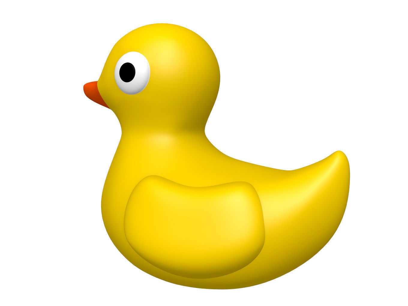 Duck toy Free 3D model_2