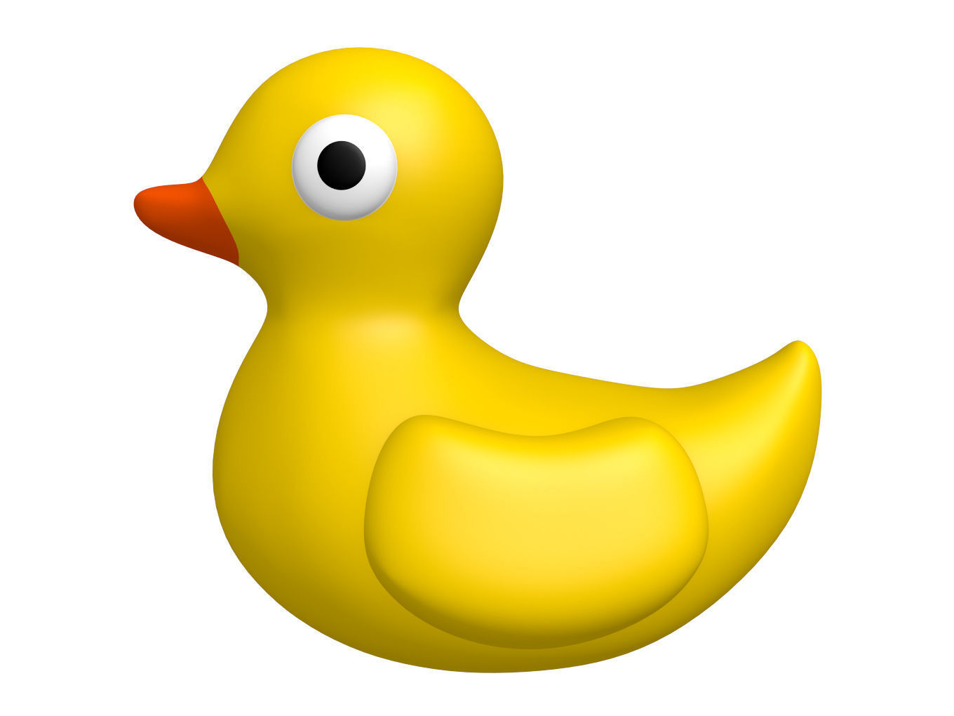 Duck toy Free 3D model_1