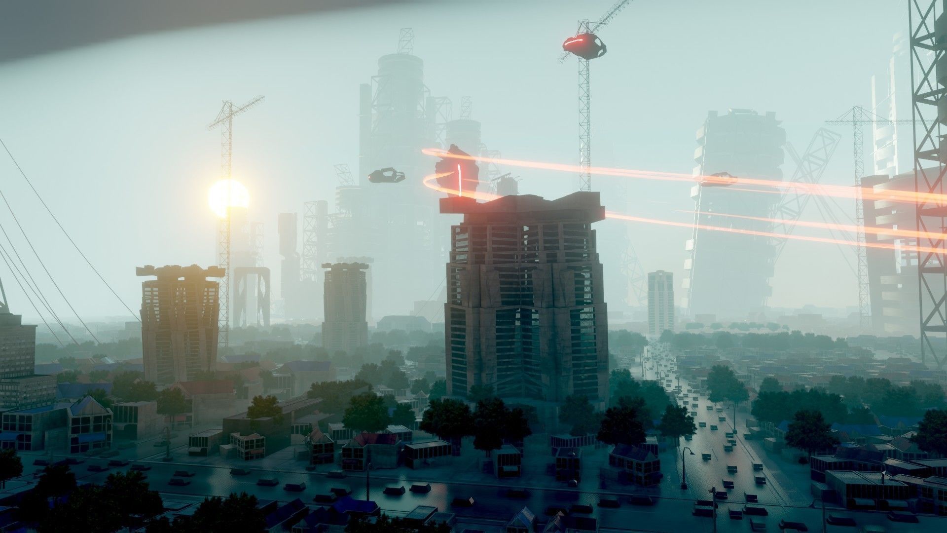 Blender Mega city project 3D model_3