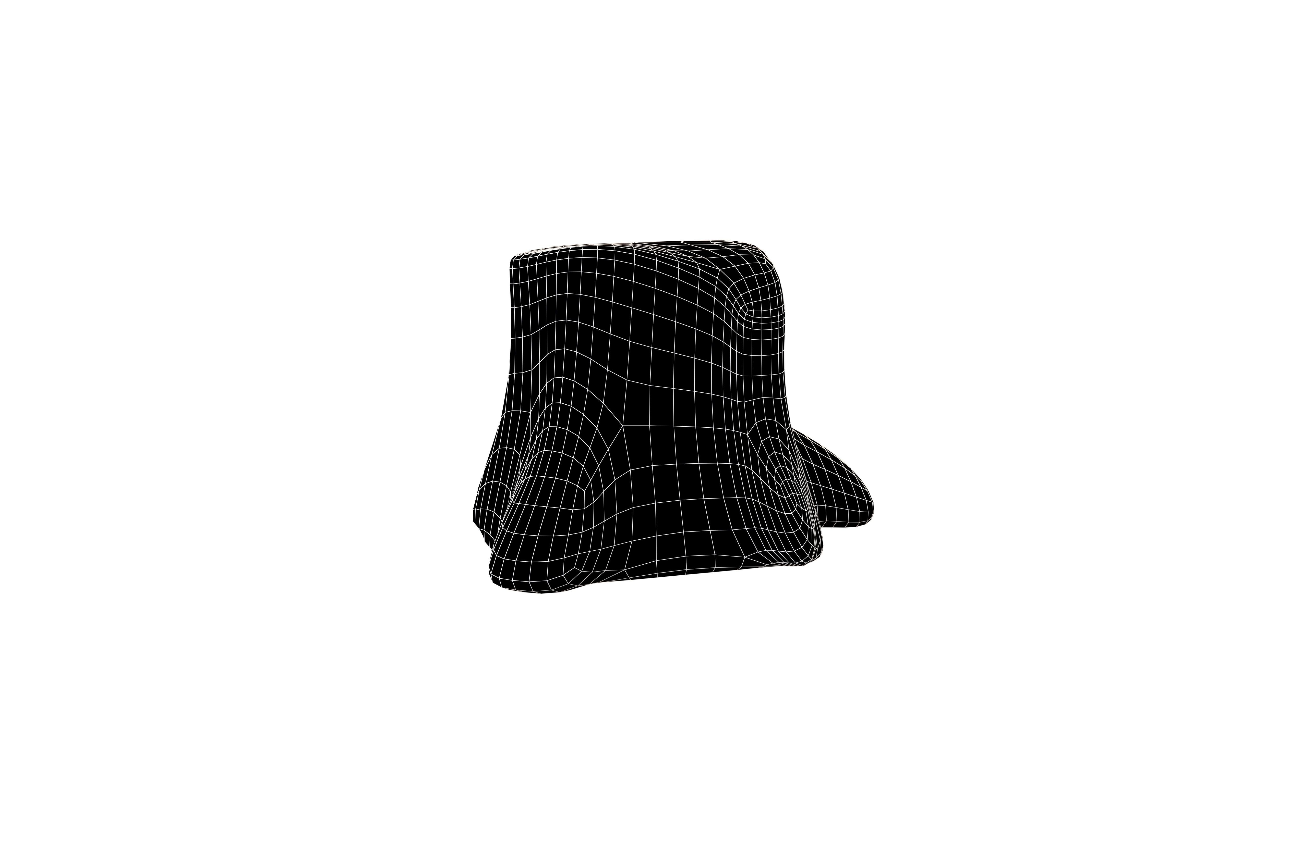 Tree Log v1 001 Low-poly 3D model_4