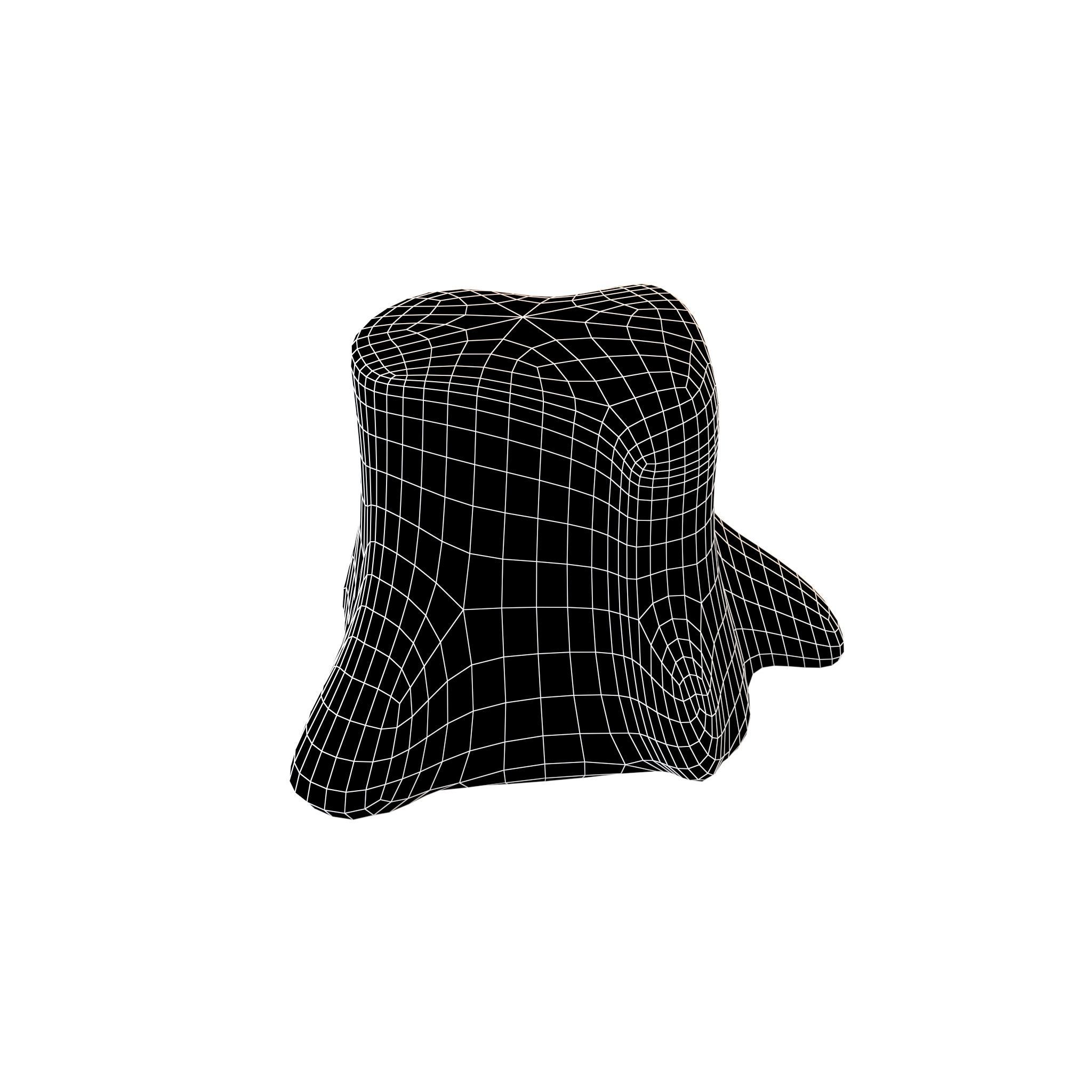 Tree Log v1 001 Low-poly 3D model_5