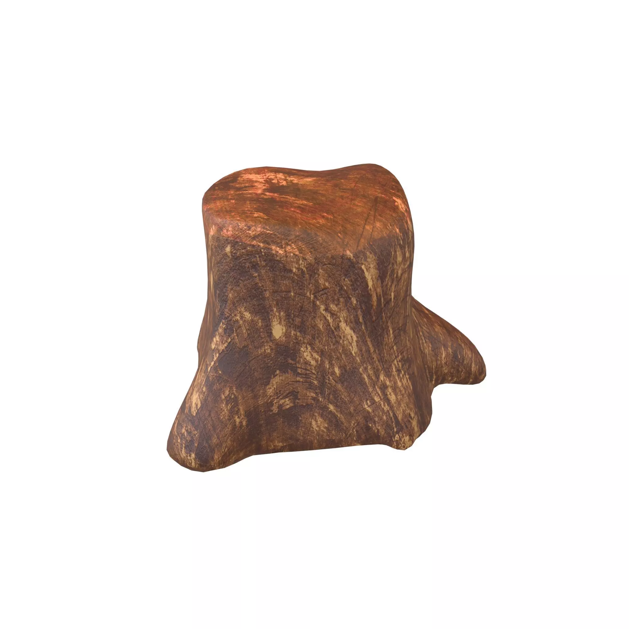 Tree Log v1 001 Low-poly 3D model_0