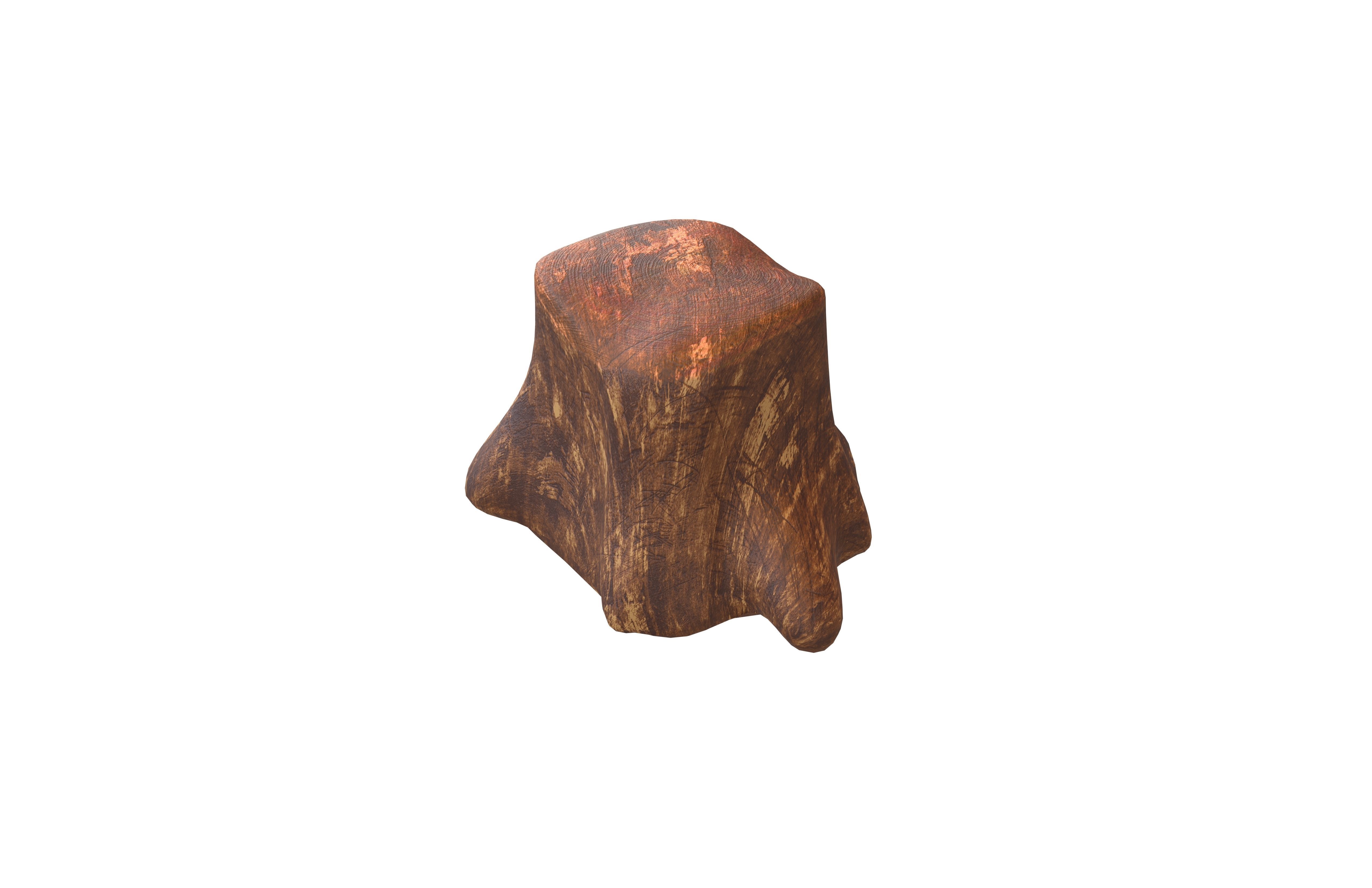 Tree Log v1 001 Low-poly 3D model_2