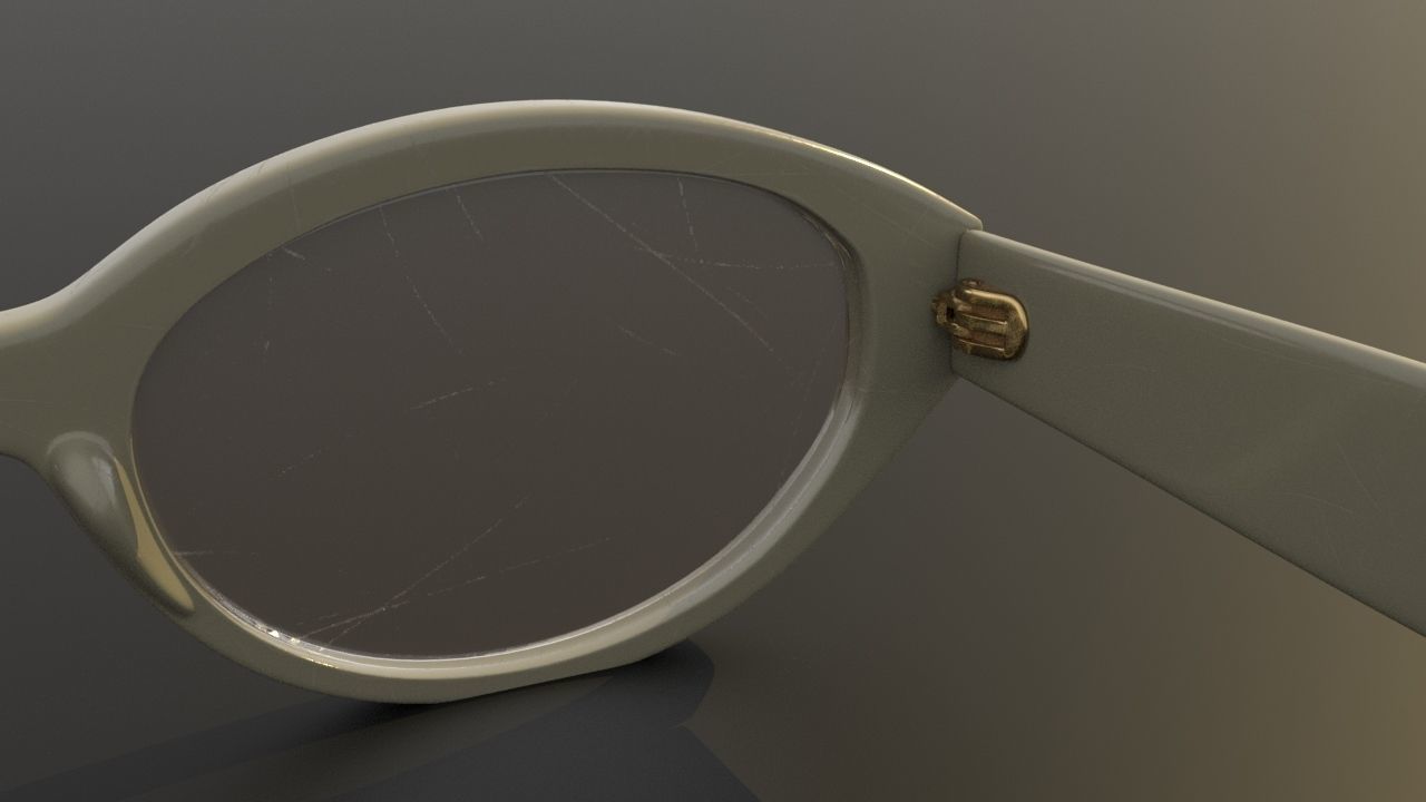 Stussy Sunglasses LOWPOLY ModelING TEX Low-poly 3D model_4