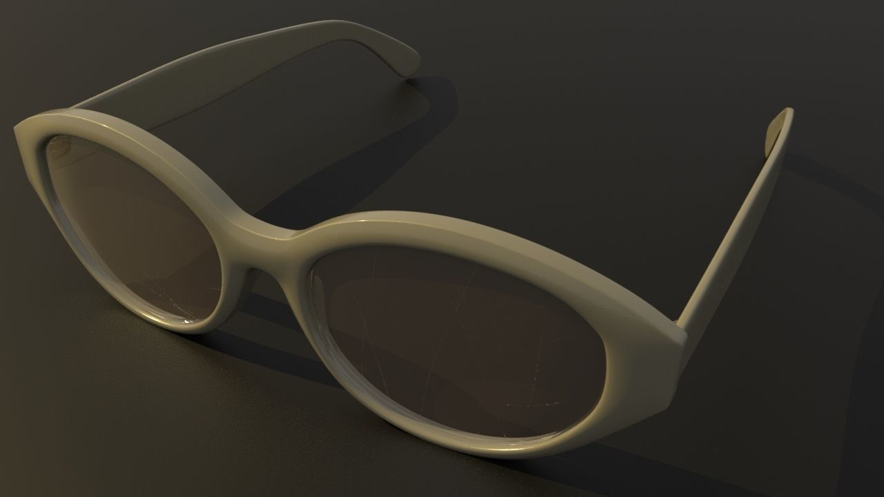 Stussy Sunglasses LOWPOLY ModelING TEX Low-poly 3D model_1