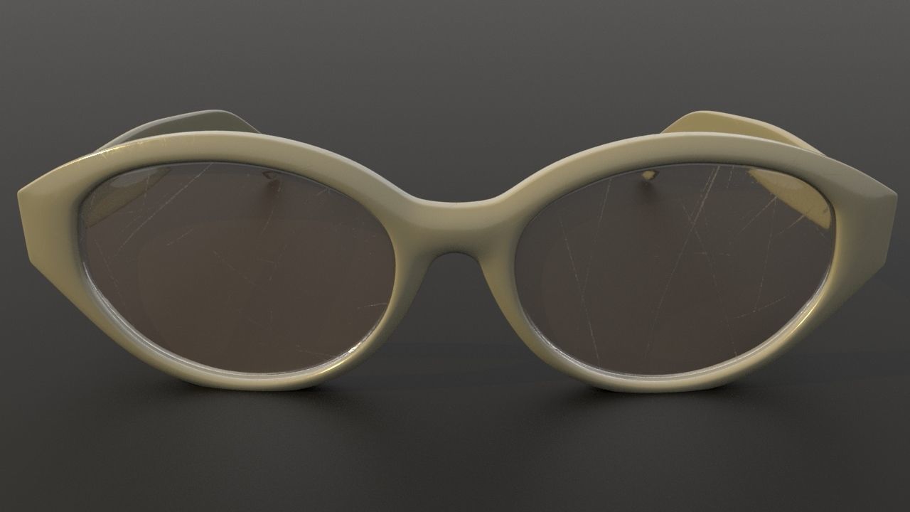 Stussy Sunglasses LOWPOLY ModelING TEX Low-poly 3D model_2