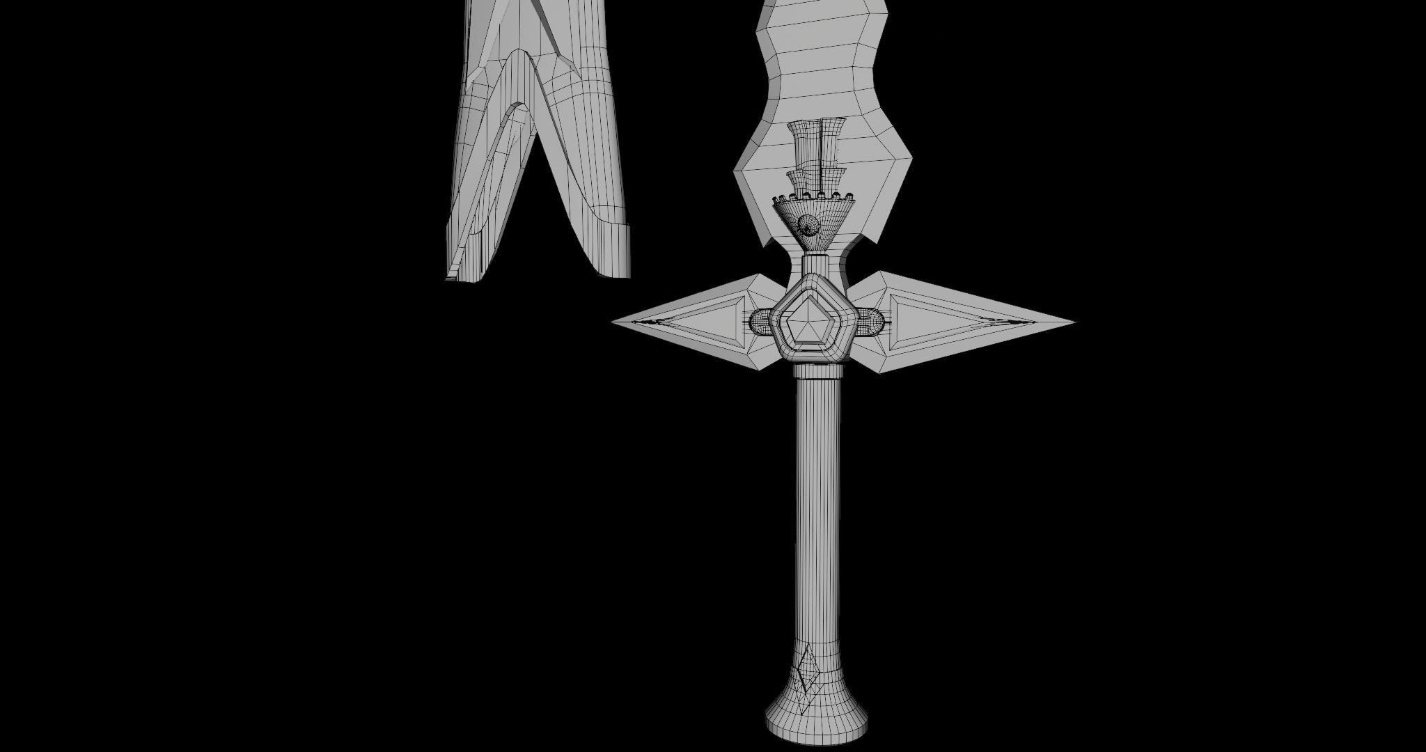 Fantasy Sword 04 PBR Unity UE Arnold V-Ray Textures Low-poly 3D model_26