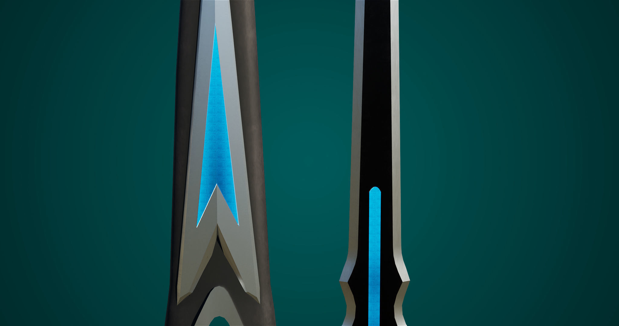 Fantasy Sword 04 PBR Unity UE Arnold V-Ray Textures Low-poly 3D model_15