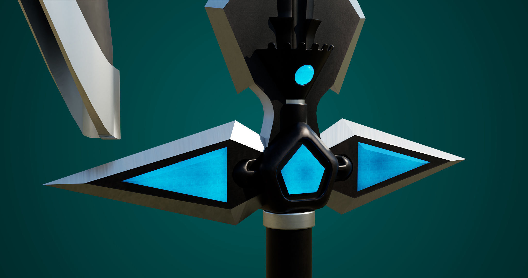 Fantasy Sword 04 PBR Unity UE Arnold V-Ray Textures Low-poly 3D model_18