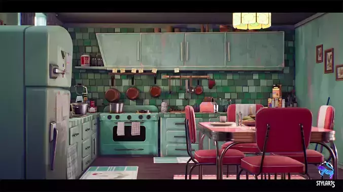 Stylized House Interior