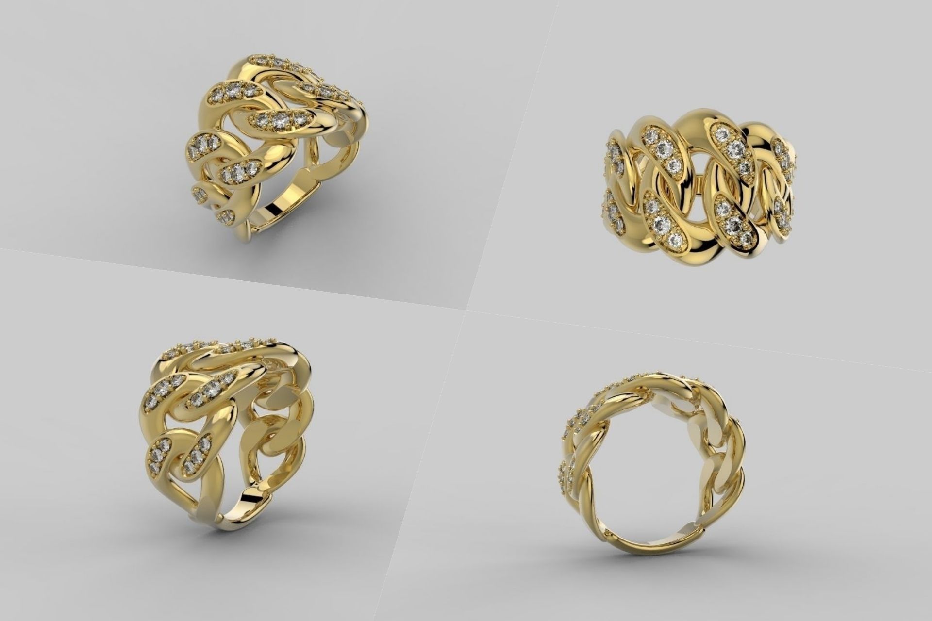 Set Chain - Jewelry 3D - 4 Models 3D Model Collection_50