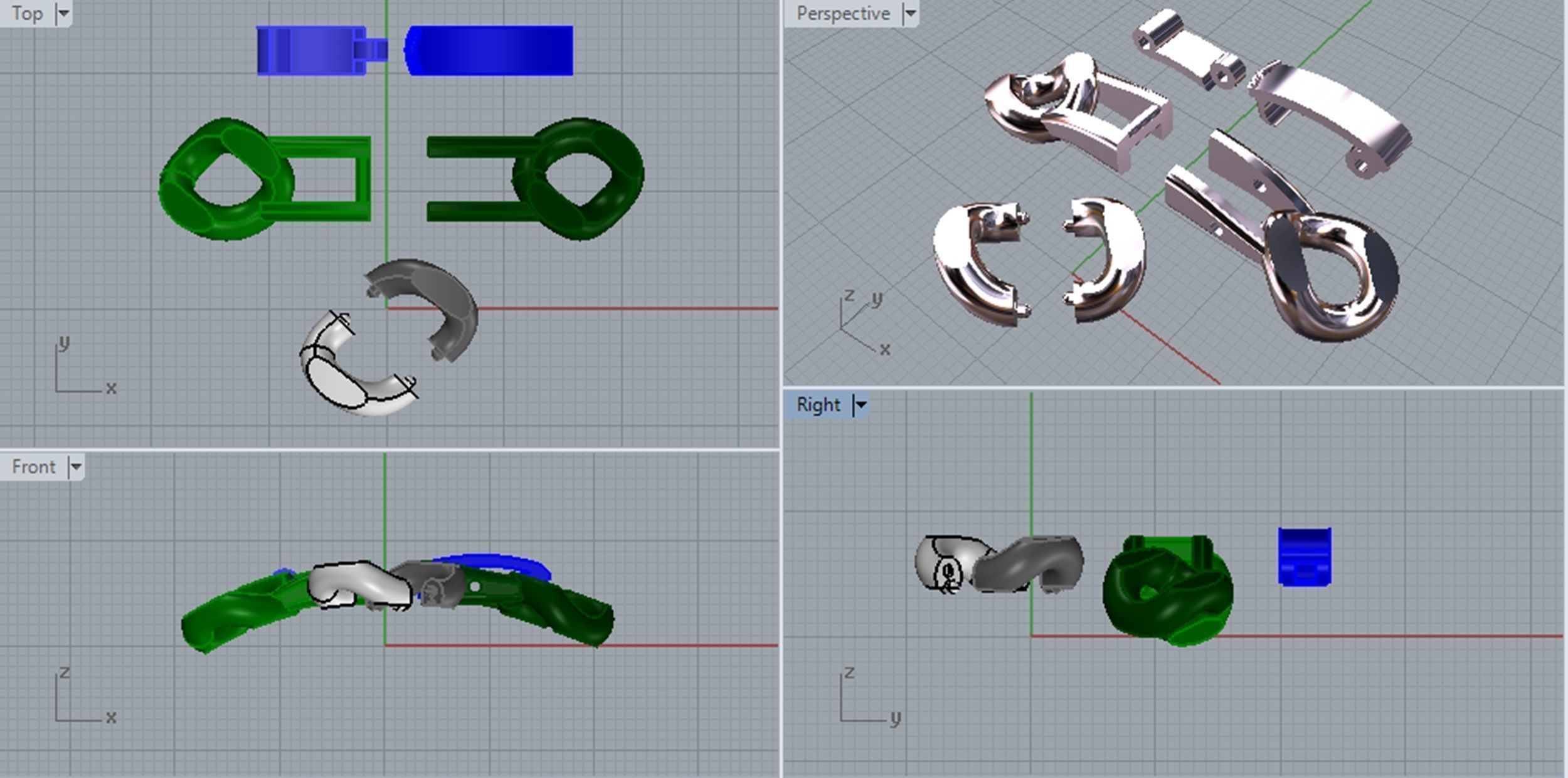 Set Chain - Jewelry 3D - 4 Models 3D Model Collection_42