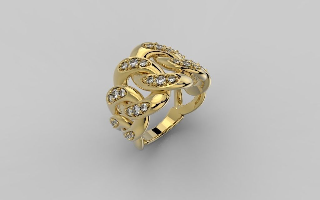 Set Chain - Jewelry 3D - 4 Models 3D Model Collection_25