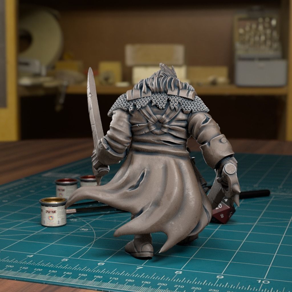 Pilgrim Leader Sword - Pre-Supported 3D print model_2