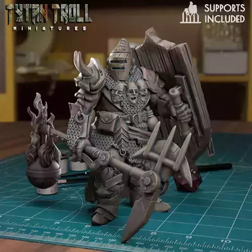 Pilgrim Wastelander Heavy Tank - Pre-Supported 3D print model