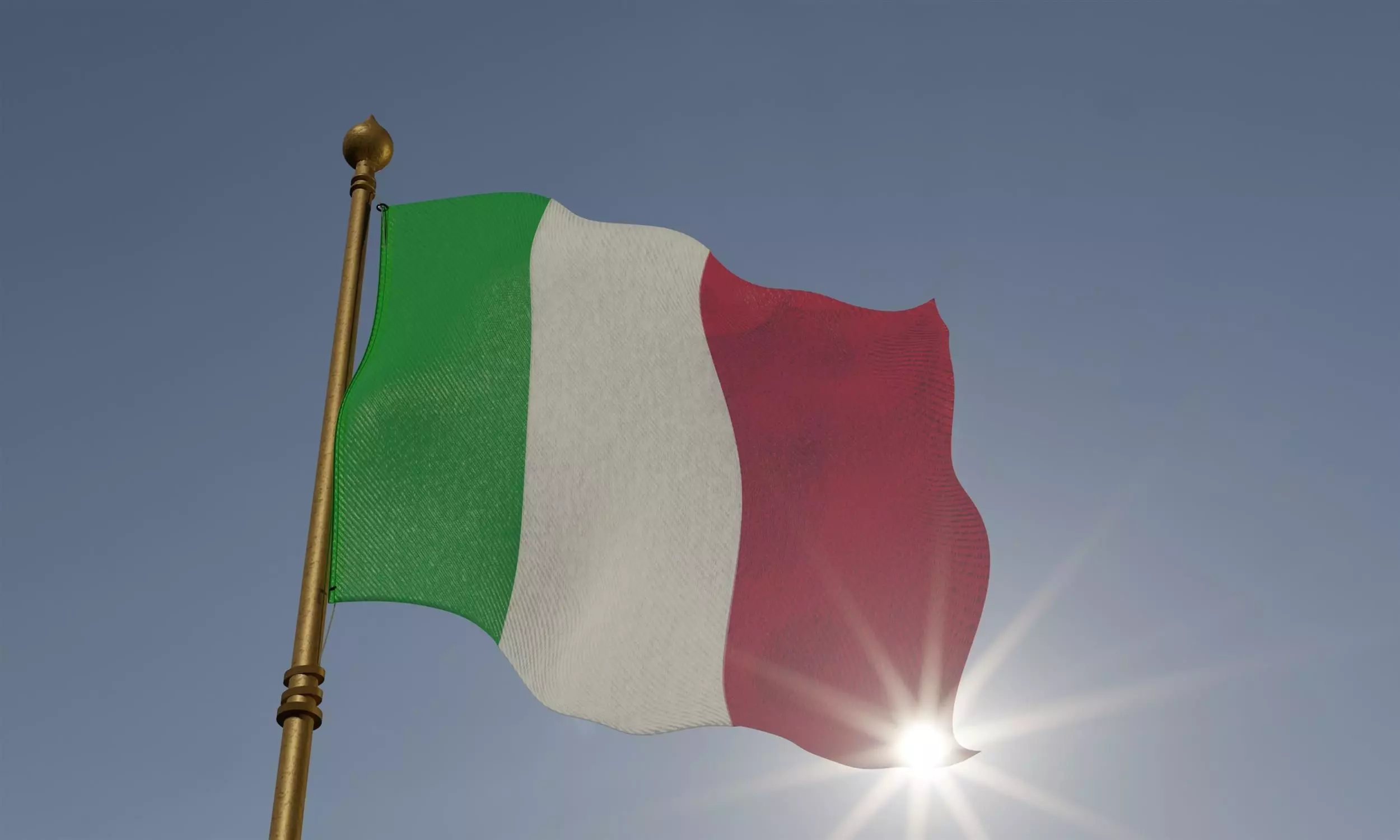 Italy flag 3D model