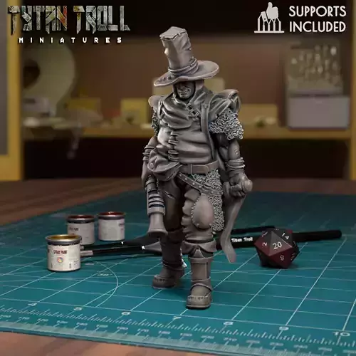 Pilgrim Wastelander Ranger - Pre-Supported 3D print model