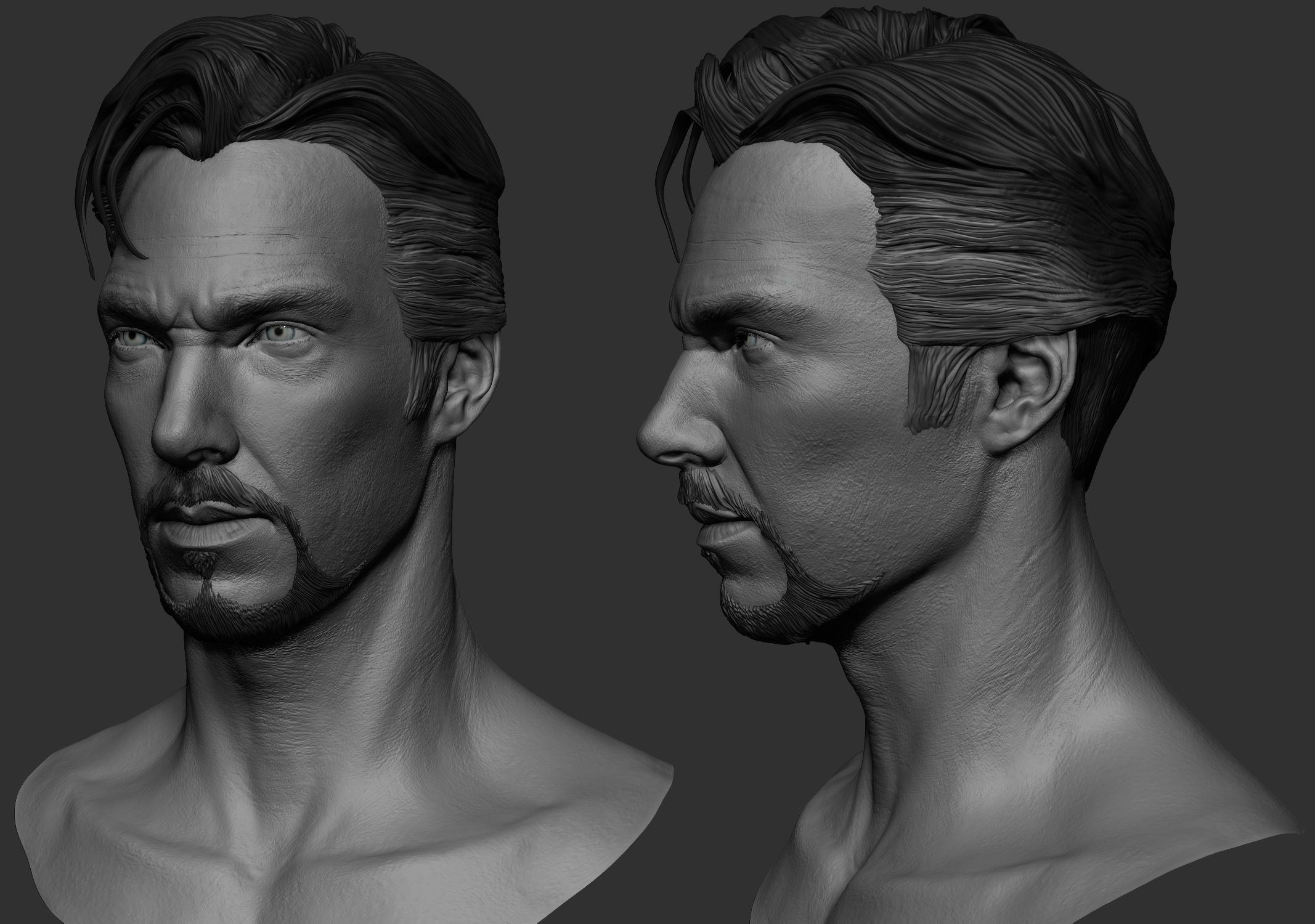 Doctor Strange ZB Sculpt  Low-poly 3D model_4