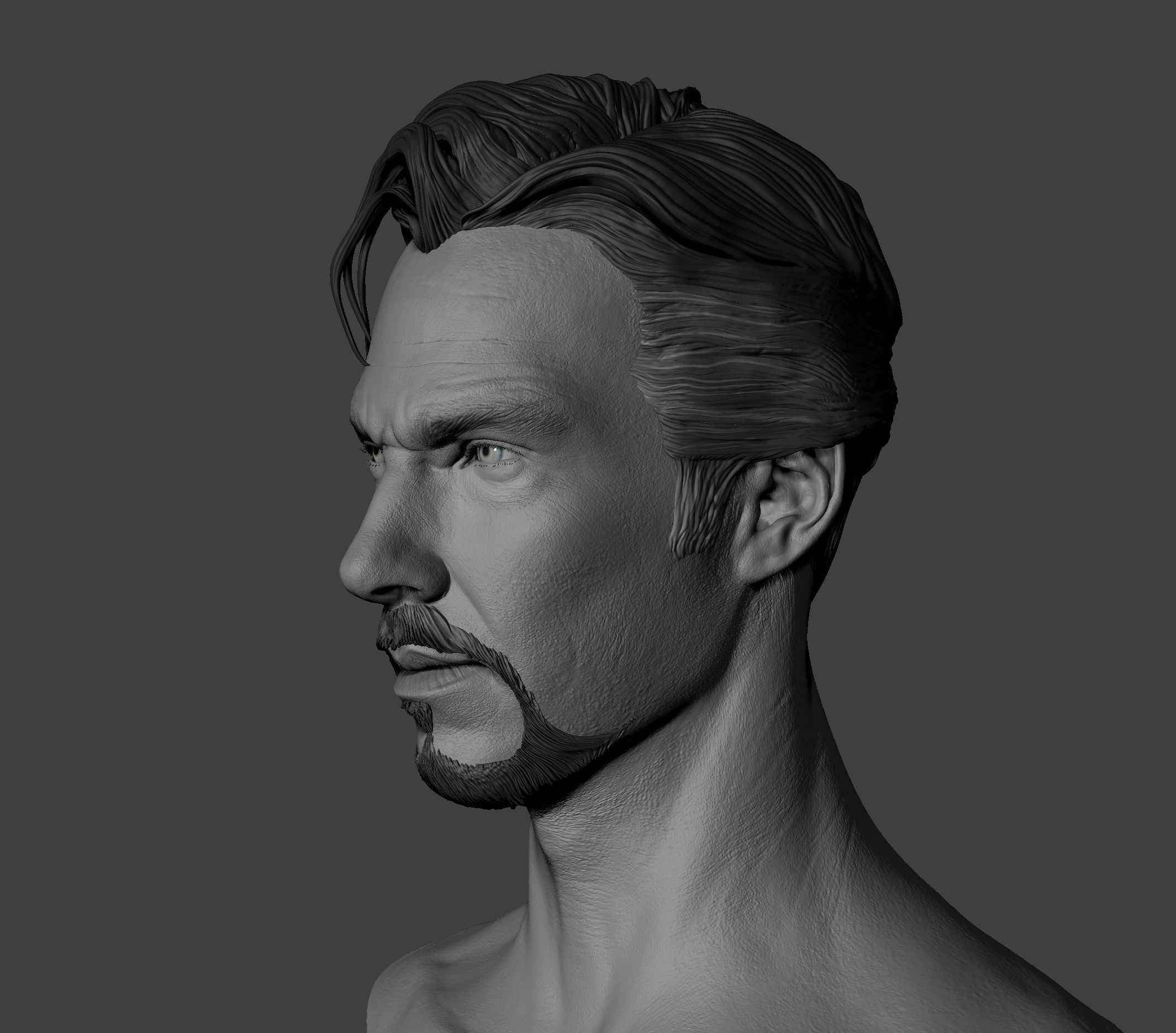 Doctor Strange ZB Sculpt  Low-poly 3D model_2