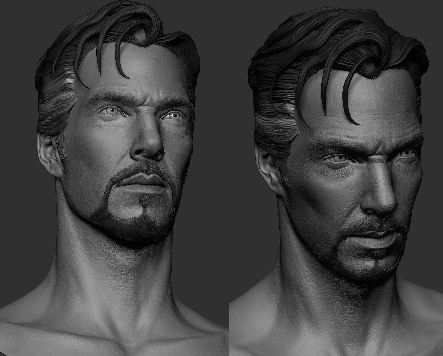 Doctor Strange ZB Sculpt  Low-poly 3D model_5