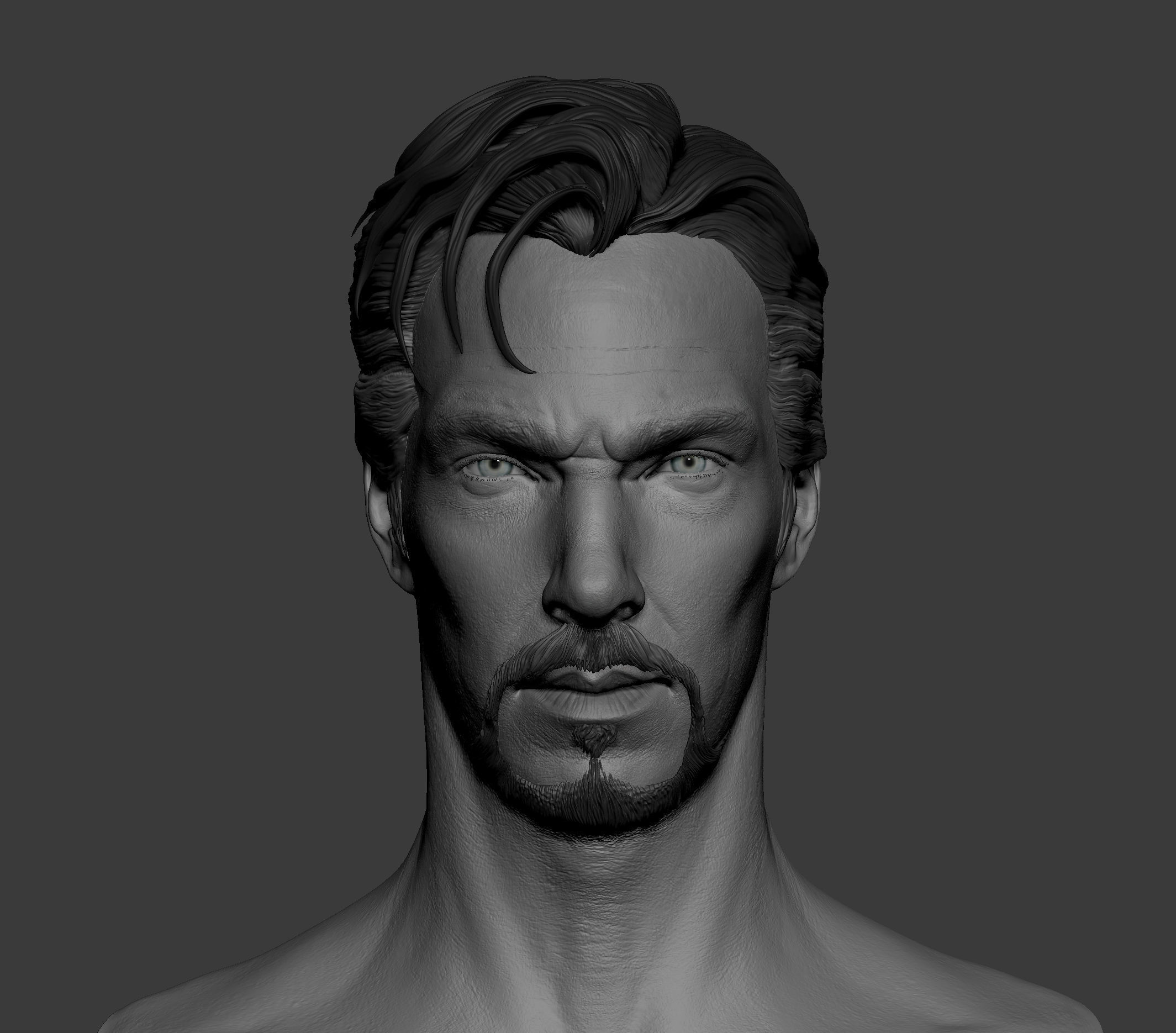 Doctor Strange ZB Sculpt  Low-poly 3D model_3