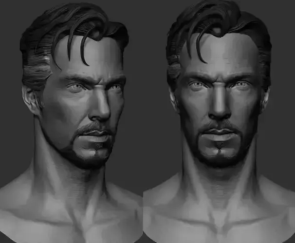 Doctor Strange ZB Sculpt  Low-poly 3D model