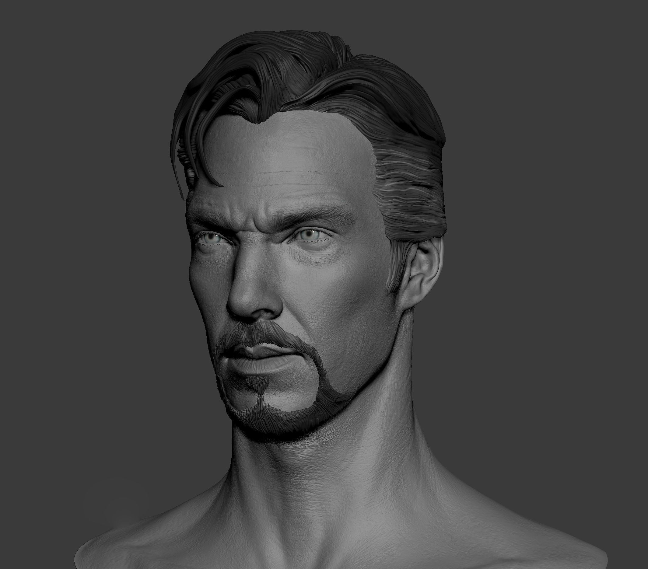 Doctor Strange ZB Sculpt  Low-poly 3D model_1