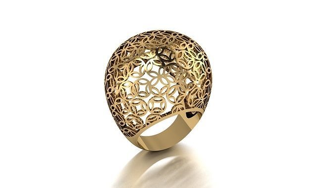 Petal ring 3D print model