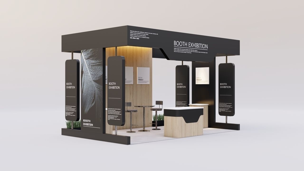 Booth Exhibition 2 3D model_2