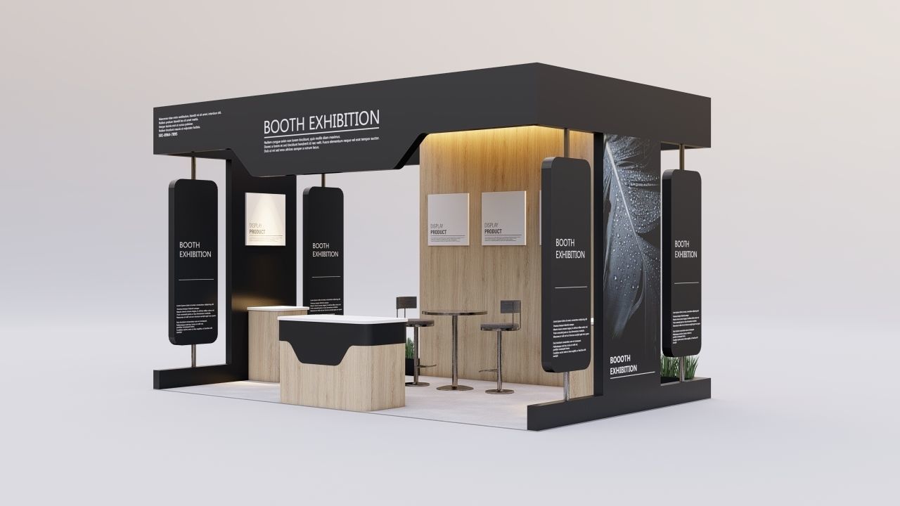 Booth Exhibition 2 3D model_1