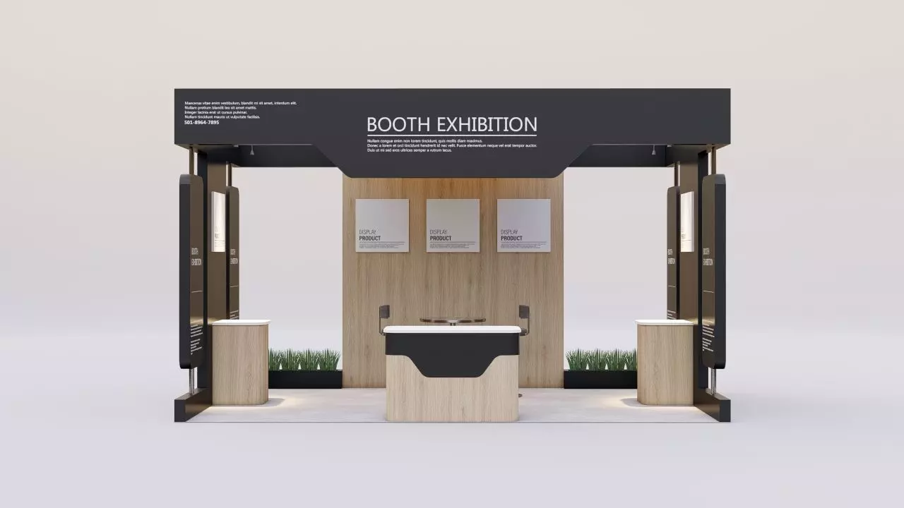 Booth Exhibition 2 3D model_0