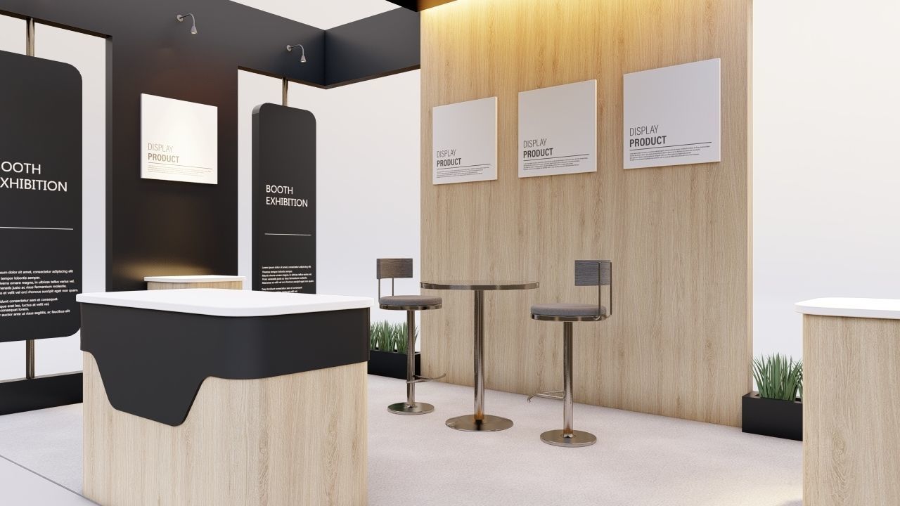 Booth Exhibition 2 3D model_4