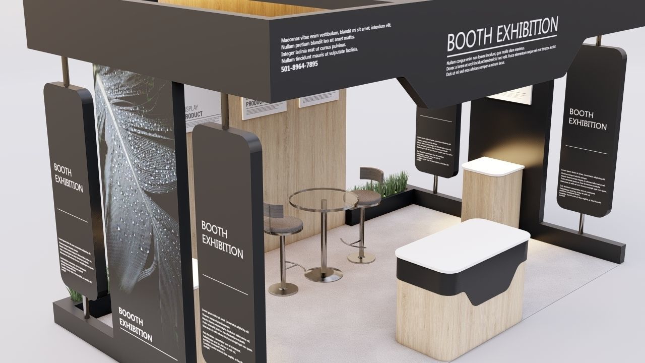 Booth Exhibition 2 3D model_3