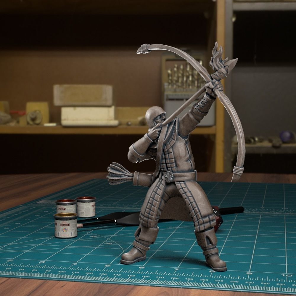 Northern Guard Fire Arrow Volley - Pre-Supported 3D print model_2