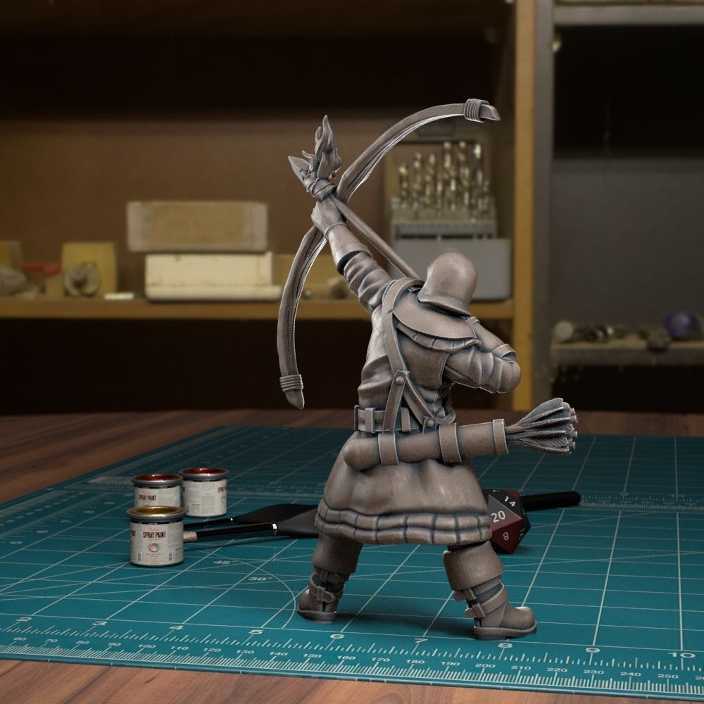 Northern Guard Fire Arrow Volley - Pre-Supported 3D print model_4