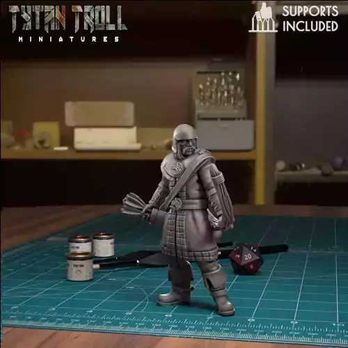 Northern Guard Archer Idle - Pre-Supported 3D print model