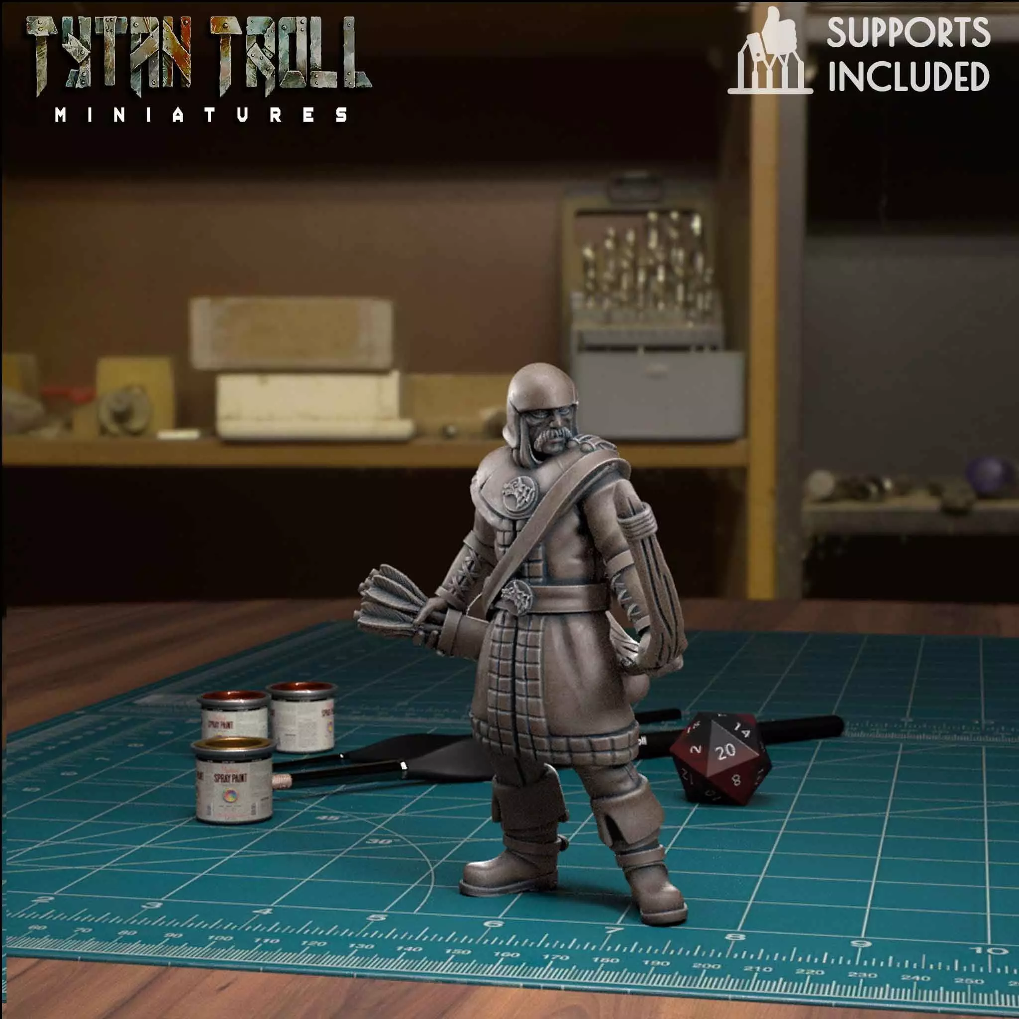 Northern Guard Archer Idle - Pre-Supported 3D print model