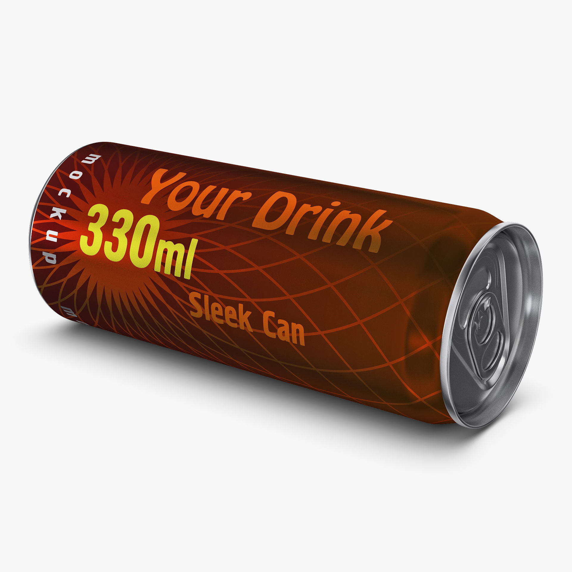Aluminum Sleek Can 330ml v 2 3D model_4