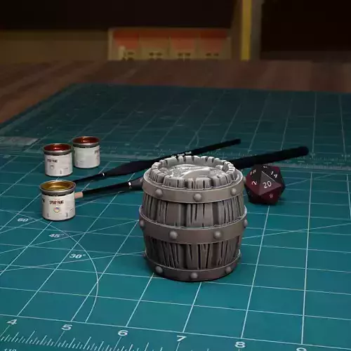 Fish Barrel - Pre-Supported 3D print model