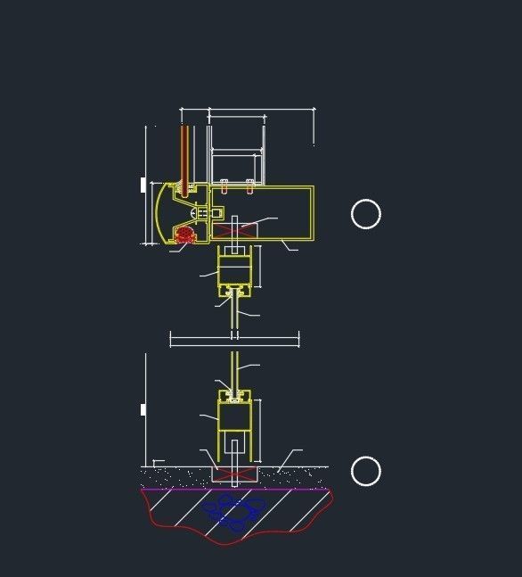 glass curtain wall details and section drawings 3D model | CGTrader
