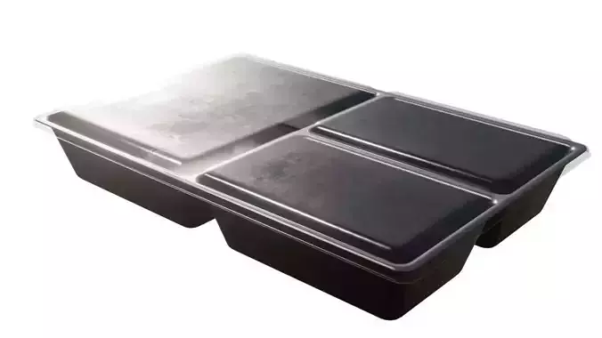 Transparent Plastic Food Container 3D model