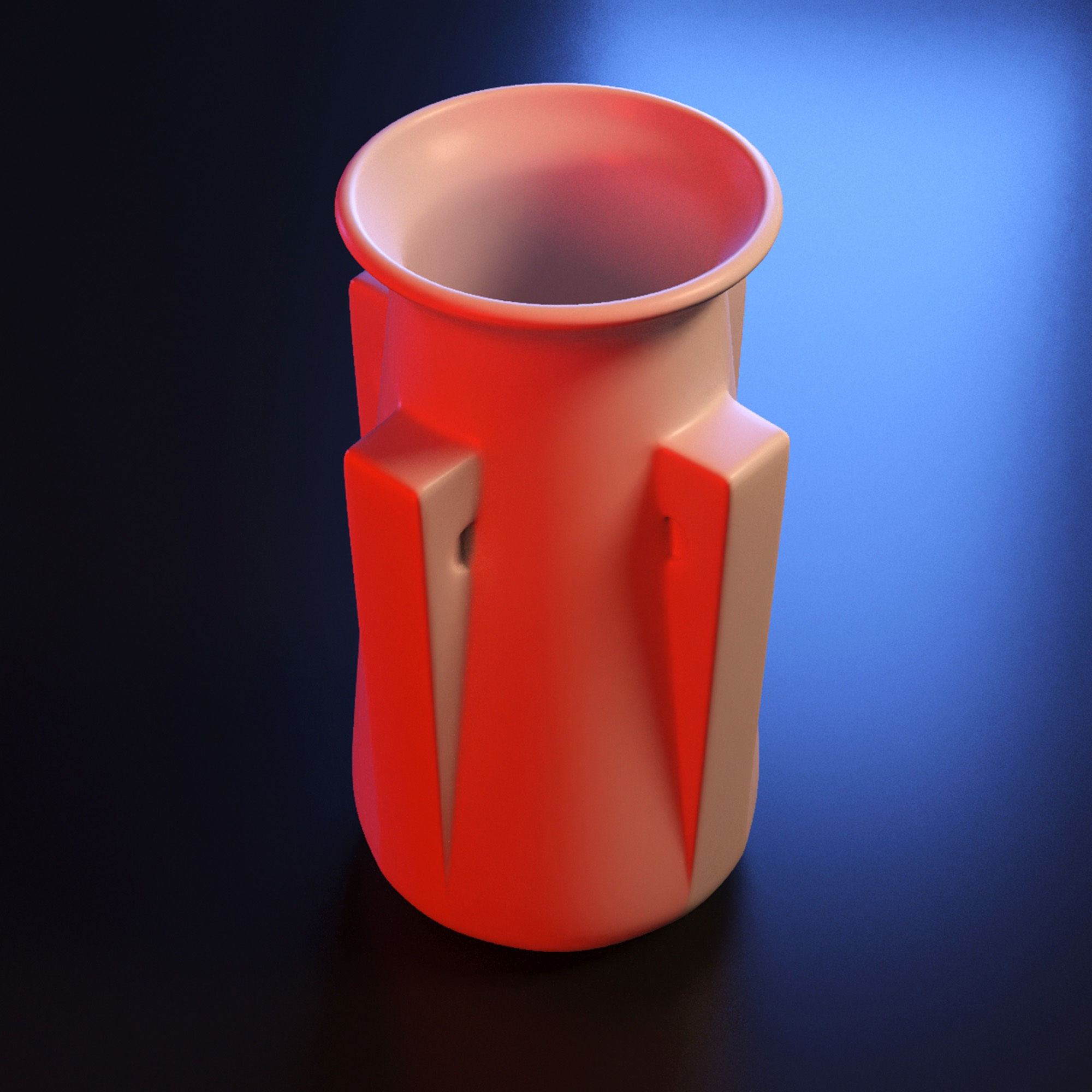 Vase modern stl 3D print model_3