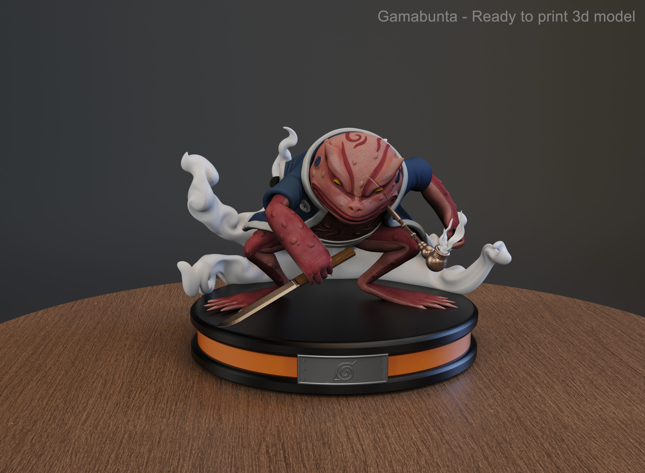 Gamabunta Naruto - Ready to print 3d model 3D print model_2