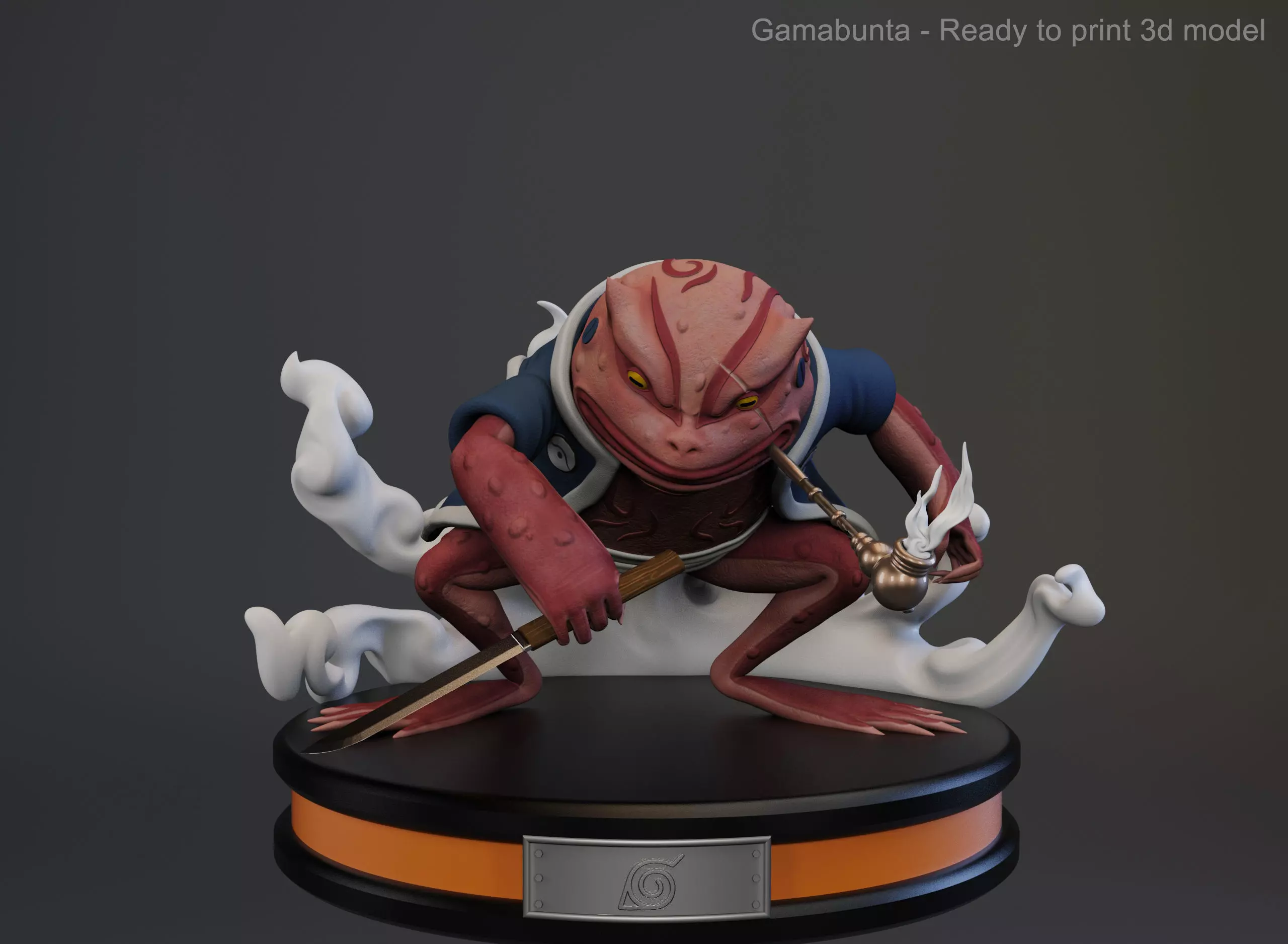 Gamabunta Naruto - Ready to print 3d model 3D print model_0
