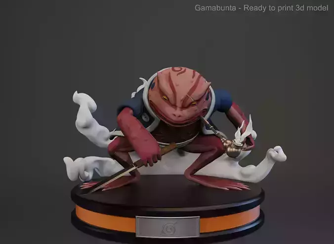 Gamabunta Naruto - Ready to print 3d model