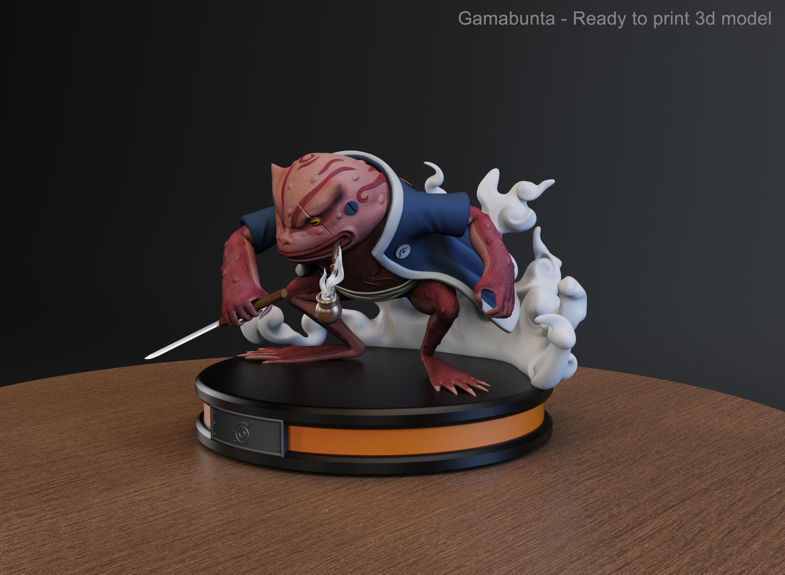 Gamabunta Naruto - Ready to print 3d model 3D print model_4