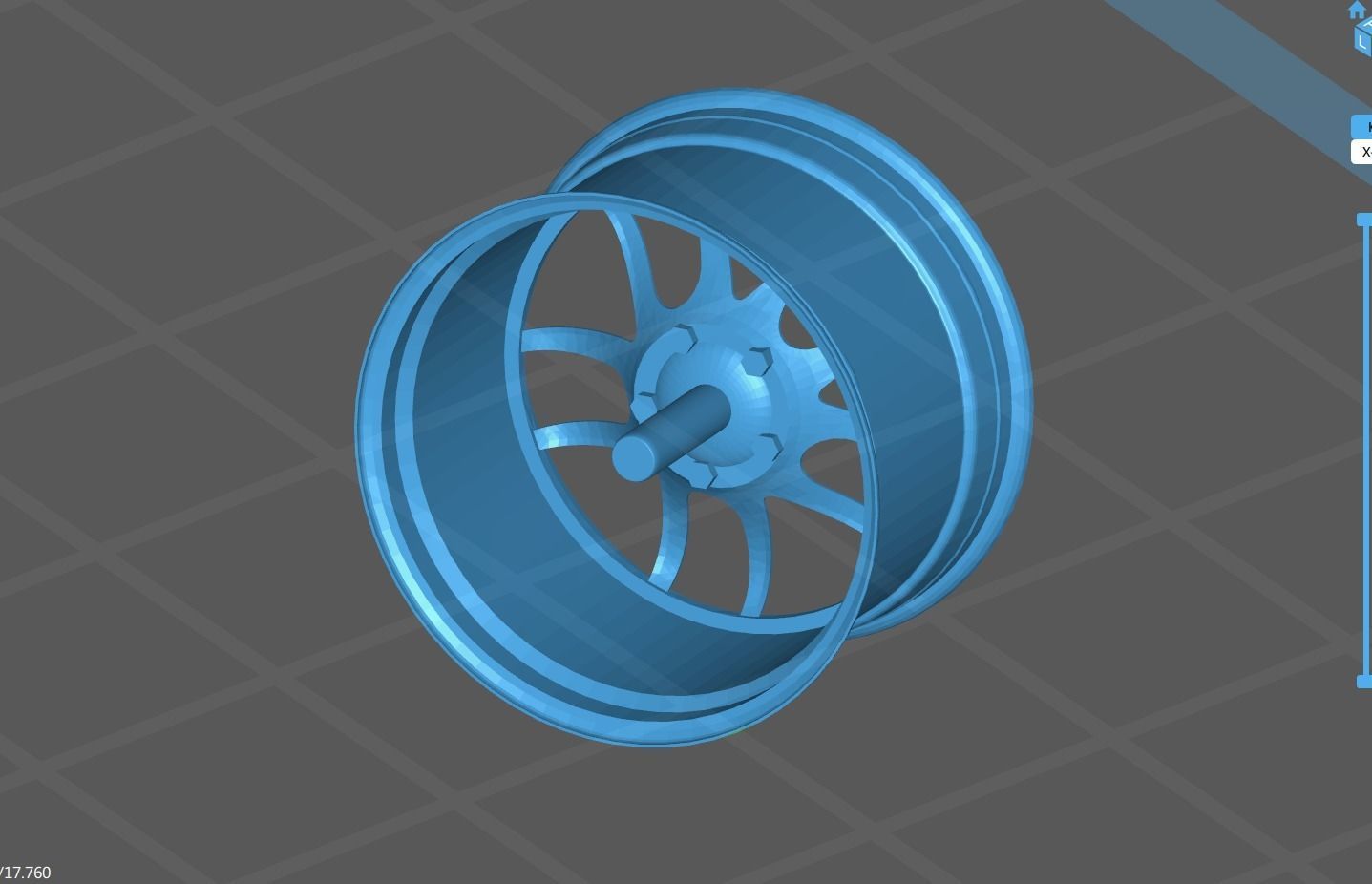 Konig Wheels 1-24 Scale  18 inch        1-10 1-18 ADJUSTABLE 3D model_3